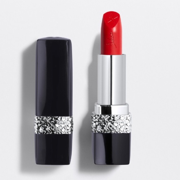 Dior 080 Red Smile 'Limited Edition' Rouge Dior Bijou Lipstick - Picture 2 of 5